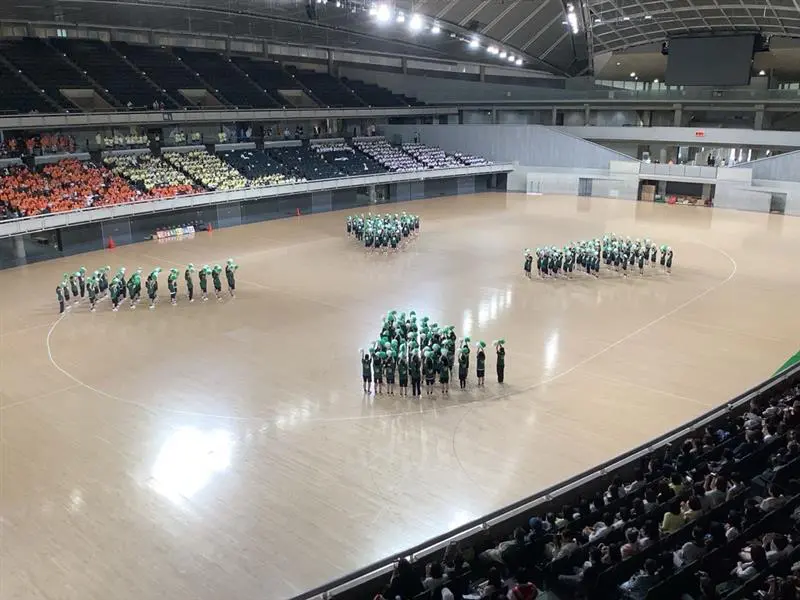 緑の高１応援合戦
