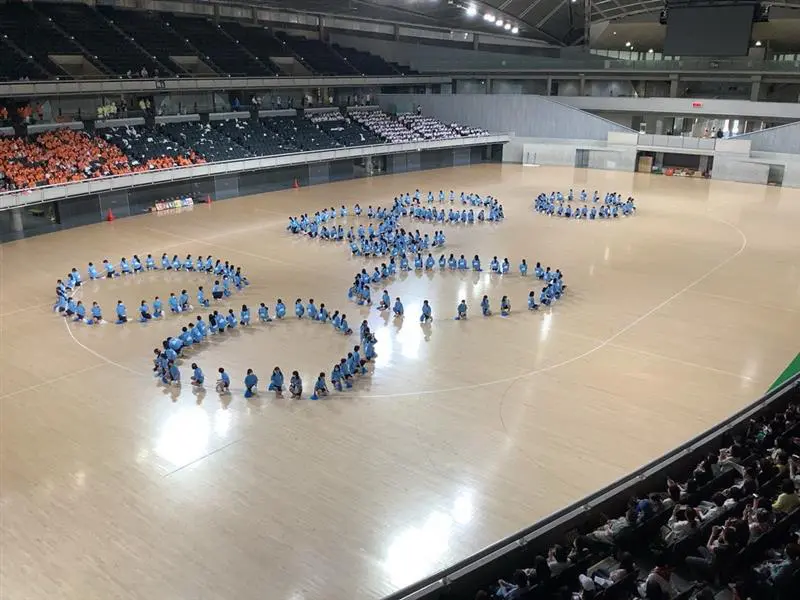 青の中２応援合戦