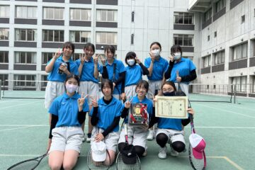 ソフトテニス部　2024年度　春季千代田区大会で準優勝！！